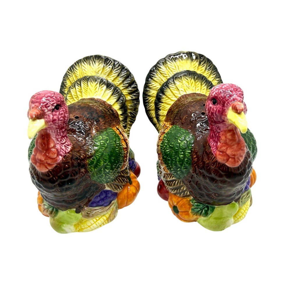 Y.H. Turkey Salt and Pepper Shakers Set Multicolor 1997